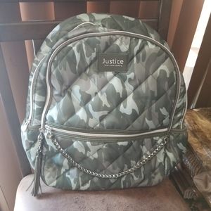 Justice Camo quilted Backpack